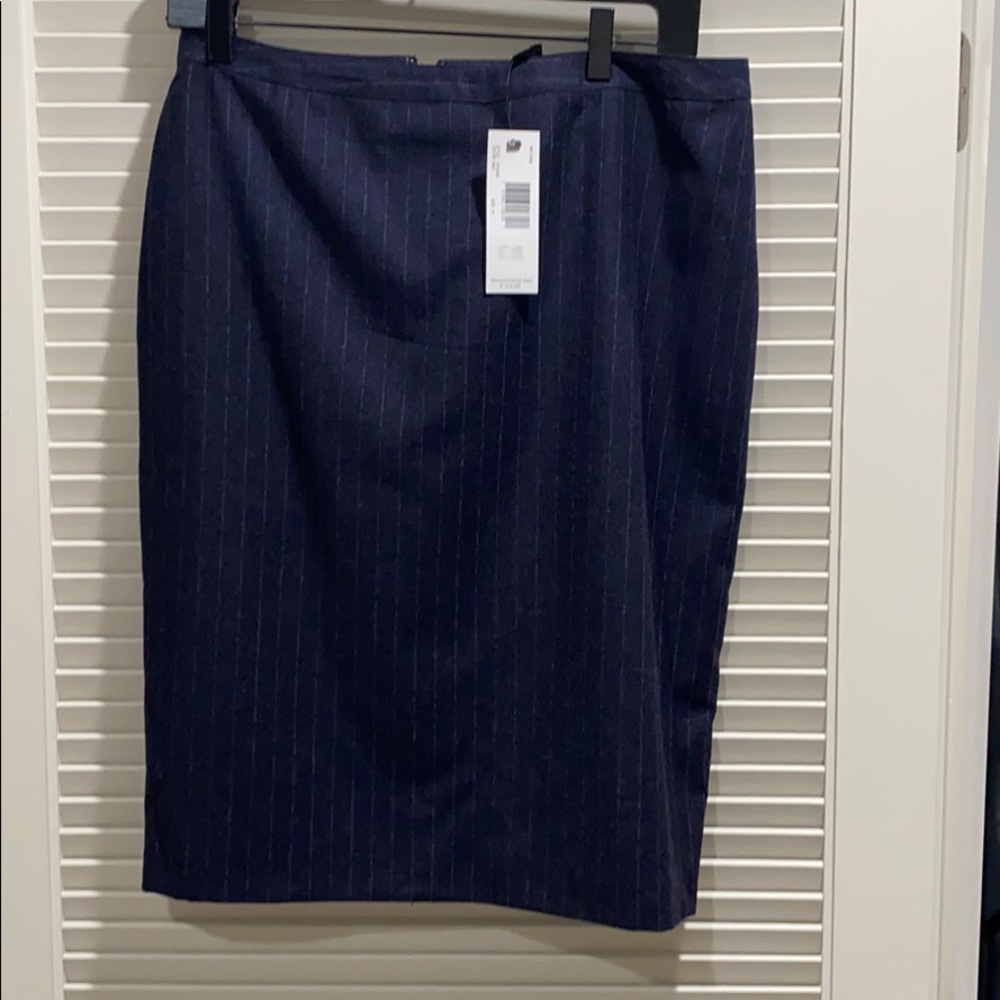 Ellen Tracy Wool pinstripe skirt NWT 14